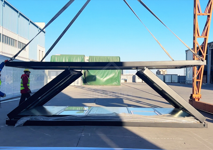 บ้านคอนเทนเนอร์พับได้ขนาด 20 ฟุตแบบกำหนดเองจัดส่งไปยังประเทศของคุณโดยการขนส่งทางทะเล 10 ชุด/40HQ